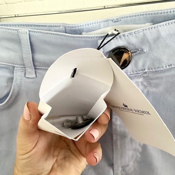 NWT Designers Remix CHARLOTTE ESKILDSEN Mini Pencil Skirt Periwinkle Blue Sz M - Picture 11 of 16